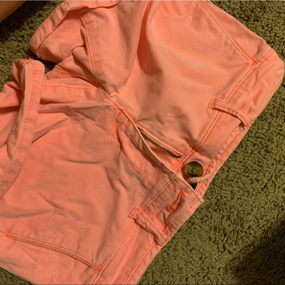Hot Pink American Eagle Midi Shorts - Picture 1 of 1